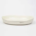 Luxury Design White Porcelain Oval Serving Plate - Arcimaesta Viadurini