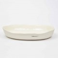Luxury Design White Porcelain Oval Serving Plate - Arcimaesta