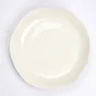 Italian Luxury White Porcelain Round Serving Plate - Arcimaesta Viadurini