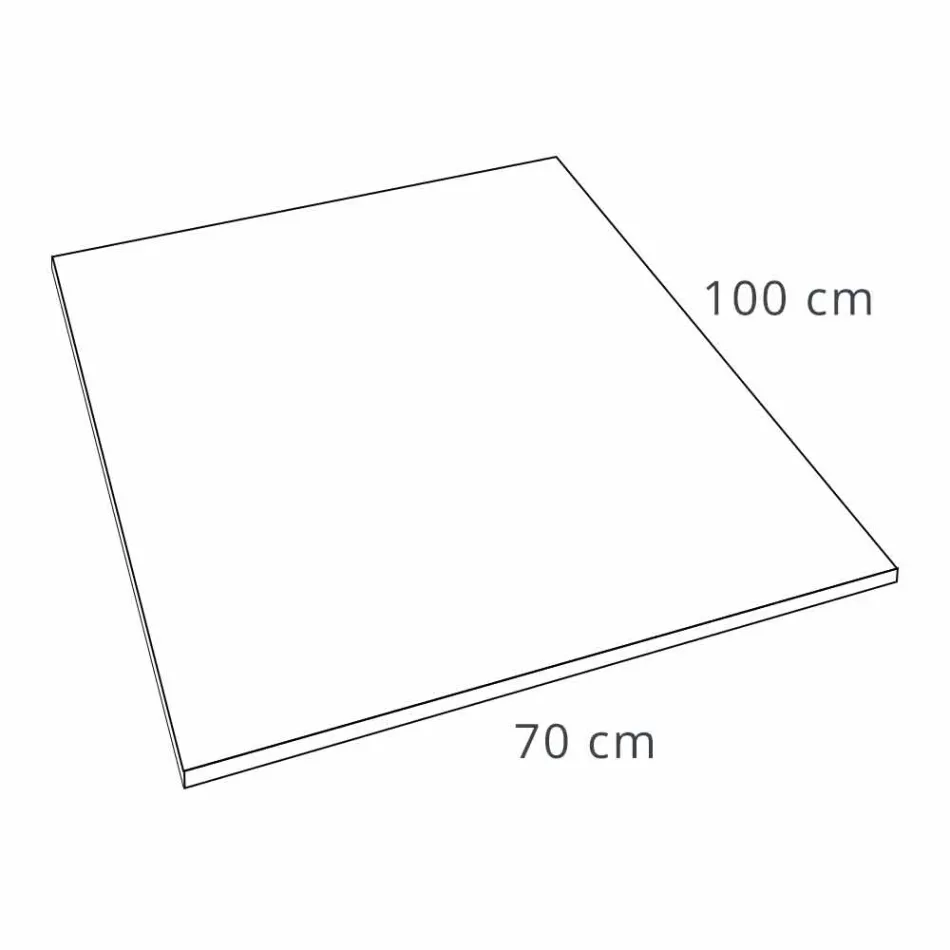 Shower Tray 100x70 Modern Design in White or Gray - Cupio Concrete Effect Viadurini