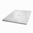 Shower Tray 120x90 Modern Design in White Resin Slate Effect - Sommo Viadurini