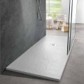 Shower Tray 160x70 Modern Design in White Resin Slate Effect - Sommo