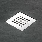 Shower Tray 170x70 in Stone Effect Resin with Steel Grid - Domio Viadurini