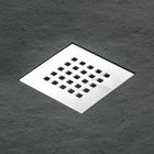 Shower Tray 170x80 in Stone Effect Resin with Steel Grid - Domio Viadurini
