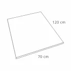 Modern Design Shower Tray 120x70 in Concrete Effect Resin - Cupio Viadurini