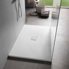 Modern Design Shower Tray 120x70 in Velvet Effect Resin - Estimo Viadurini