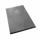 Resin Shower Tray Concrete Effect Finish 160x70 Modern - Cupio Viadurini