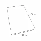 Resin Shower Tray Concrete Effect Finish 160x70 Modern - Cupio Viadurini