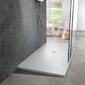 Modern Shower Tray in White Resin Slate Effect Finish 140x90 - Sommo
