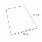 Modern Shower Tray in White Resin Slate Effect Finish 140x90 - Sommo Viadurini