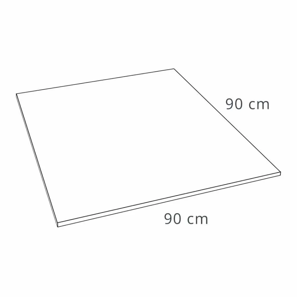 Square Shower Tray 90x90 Concrete Effect with Steel Grid - Cupio Viadurini