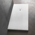 Rectangular Shower Tray 140x80 in Resin with Steel Grid - Domio