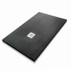 Rectangular Shower Tray 140x80 in Resin with Steel Grid - Domio Viadurini