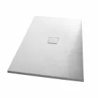 Rectangular Shower Tray 140x90 cm in White Resin Velvet Effect - Estimo Viadurini