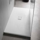 Rectangular Shower Tray 160x70 cm in White Resin Modern Design - Estimo Viadurini