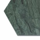 Hexagonal Serving Plate in Black or Green Marble with Cork 4 Pieces - Ludivine Viadurini