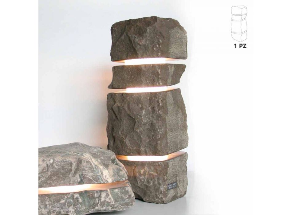 Bright Fior di Pesco Carnico marble stone with 3 Stonehenge cuts