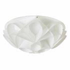 3 lights ceiling lamp made in Italy pearl white, diameter 51 cm, Lena Viadurini