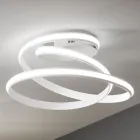 Modern Design White Painted Metal LED Ceiling Lamp - Rivolta Viadurini