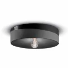 Circular Ceiling Light in Colored Ceramic Made in Italy - Ferroluce Pi Viadurini