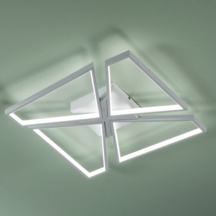 Dimmable LED Wall Lamp with Polymer Diffuser - Squadra Viadurini
