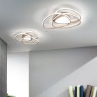Ceiling Lamp LED Wall Lamp in Gold or Silver Finish Metal - Rosella Viadurini