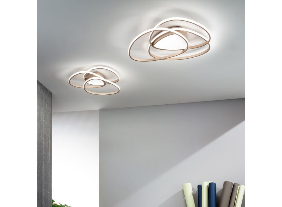 Ceiling Lamp LED Wall Lamp in Gold or Silver Finish Metal - Rosella