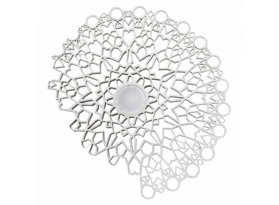 Ceiling light Applique in Technopolymer White or Gold Design 2 Sizes - Cathedral Viadurini