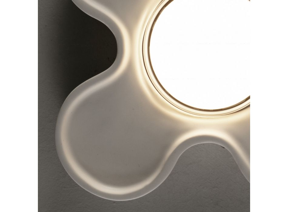 Artisan Ceiling Lamp in Ceramic and Aluminum Made in Italy - Toscot Clover