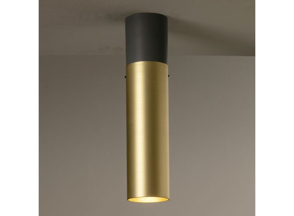 Artisan Ceiling Lamp in Ceramic and Brass Made in Italy - Toscot Match