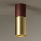 Artisan Ceiling Lamp in Ceramic and Brass Made in Italy - Toscot Match Viadurini