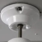 Handcrafted Ceiling Lamp in Majolica and Aluminum Made in Italy - Toscot Battersea Viadurini