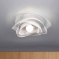 Modern design ceiling lamp Adalia white finish, made in Italy Ø 55 cm