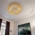 Classic ceiling lamp in Venice glass and metal Made in Italy - Fabiana