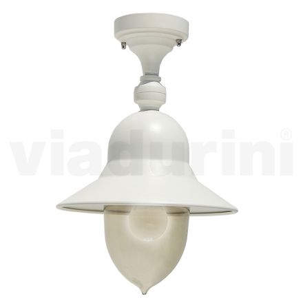 Vintage Style Aluminum Outdoor Ceiling Lamp Made in Italy - Cassandra Viadurini