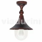 Garden ceiling lamp in die-cast aluminum made in Italy, Anusca Viadurini