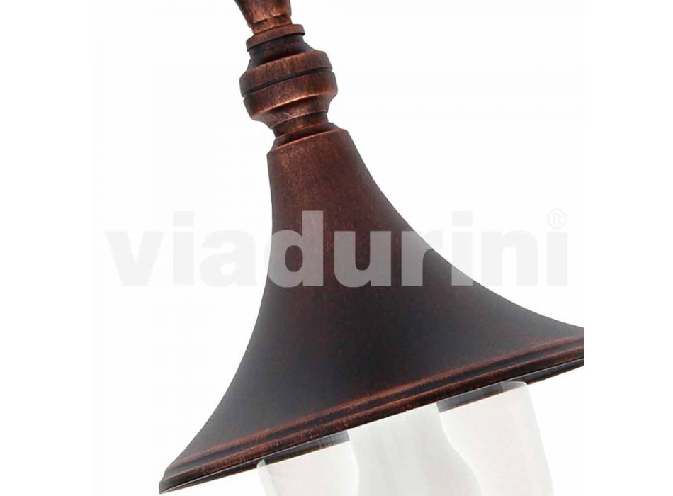 Garden ceiling lamp in die-cast aluminum made in Italy, Anusca Viadurini