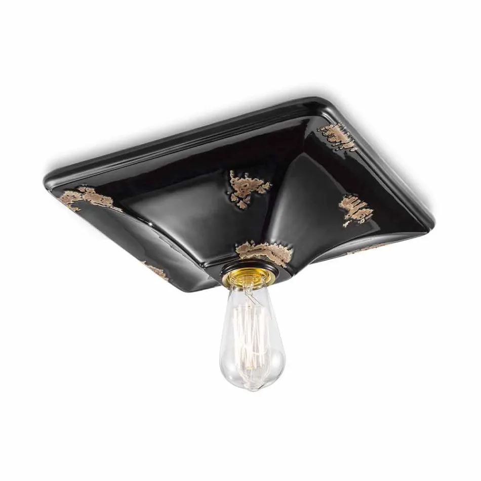 Ceiling fixture retro style ceramic Karen Ferroluce Viadurini