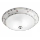 Round ceramic ceiling lamp made in Italy by Ferroluce Viadurini