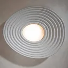 Modern Design Living Room Ceiling Lamp in Matt White Plaster - Licorice Viadurini
