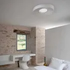 Modern Design Living Room Ceiling Lamp in Matt White Plaster - Licorice Viadurini