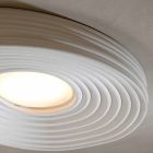 Modern Design Living Room Ceiling Lamp in Matt White Plaster - Licorice Viadurini