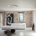 Modern Design Living Room Ceiling Lamp in Matt White Plaster - Licorice Viadurini