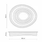 Modern Design Living Room Ceiling Lamp in Matt White Plaster - Licorice Viadurini