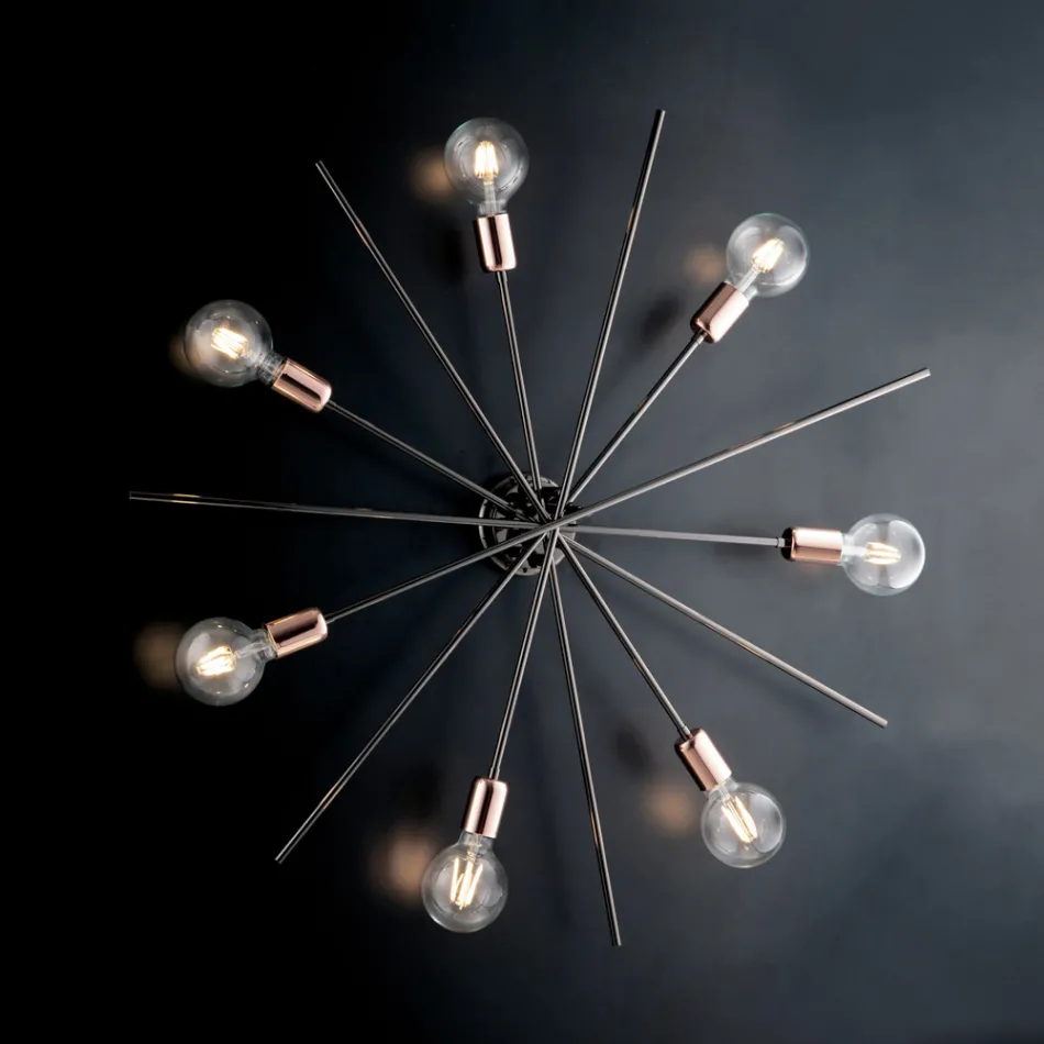 Iron Ceiling Lights Made in Italy for Interior Decorating - Netherlands Viadurini