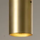 Ceiling Lamp in Ceramic and Brushed Brass Handmade in Italy - Toscot Match Viadurini
