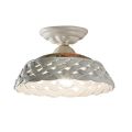 Perforated Handmade Ceramic Ceiling Lamp and Painted Decorations - Verona
