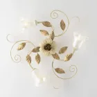 Ivory Lacquered Iron Ceiling Light Made in Italy for Interior Decor - Marrakech Viadurini