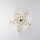 Ivory Lacquered Iron Ceiling Light Made in Italy for Interior Decor - Marrakech Viadurini