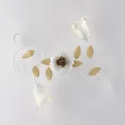 Ivory Lacquered Iron Ceiling Light Made in Italy for Interior Decor - Marrakech Viadurini